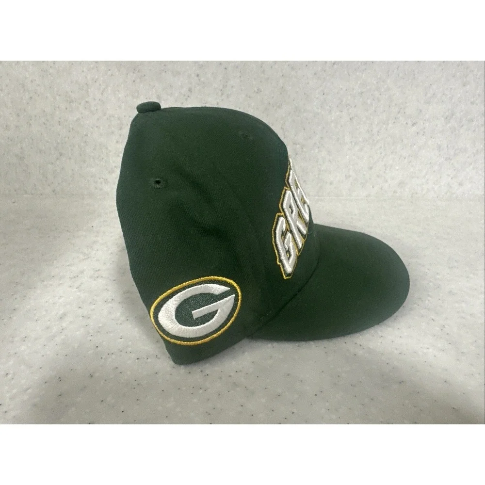 VTG Green Bay Packers Hat Fitted Size 7 1/4 Mens NFL New Era 59Fifty Embroidered